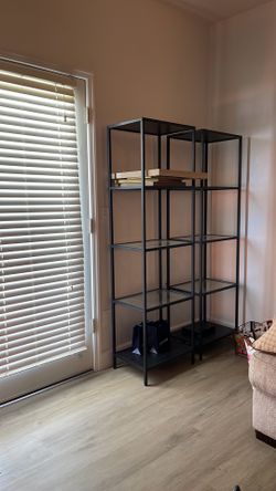 IKEA 5-TIER GLASS BOOKSHELF