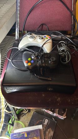 Xbox 360 Console with Two Controllers