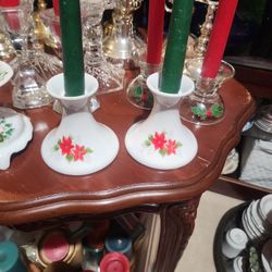 Chritmas Candle Sticks Holders Each Set 5