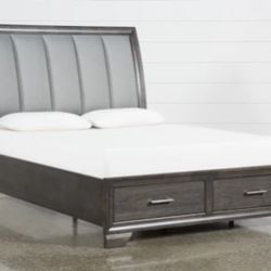 Living Spaces Queen Bed Frame (Mattress Not Included)