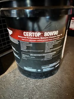 Gear oil. 80W90 unopened 5 gallon bucket.