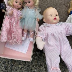 3 Madame Alexander Dolls New In Box With Tags