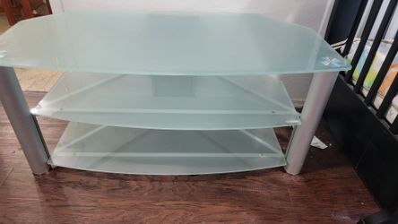 Tampered Glass TV Stand. 