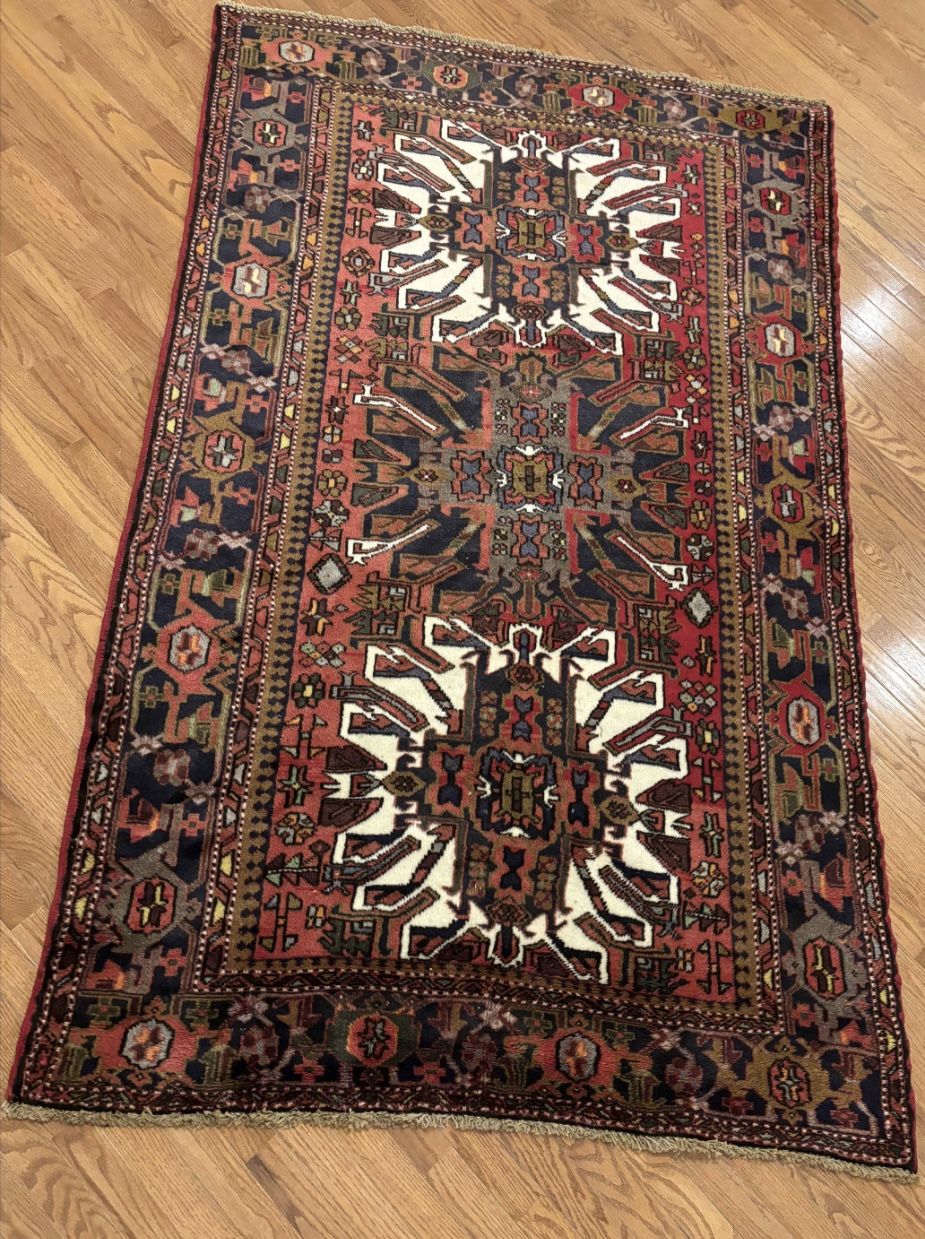 1920’s Antique FIne Persian Hamadan Rug 5x9