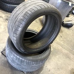 315/35/20 used pair Dunlop good tread