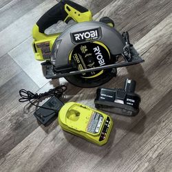 RYOBI 18V HP BRUSHLESS 7-1/4” CIRCULAR SAW WITH BATTERY AND CHARGER
