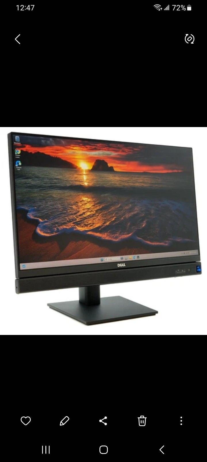 2025 24" Dell Pro Grade All In One PC Intel 14th Gen CPU 16GB RAM 512GB NVMe SSD 1080P LCD Webcam Windows 11 Professional