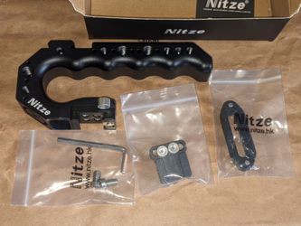 Nitze Stinger Camera Handle, Quick Release NATO Rail and Cold Shoe Adapter