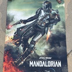 Mandalorian And Grogu Poster - Star Wars - Disney+