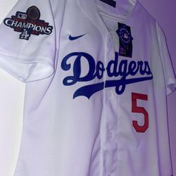 Women Dodgers Freeman White Jersey