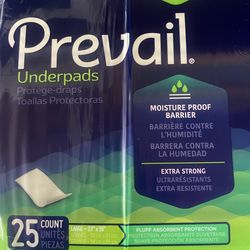 Prevail underpads many available!!