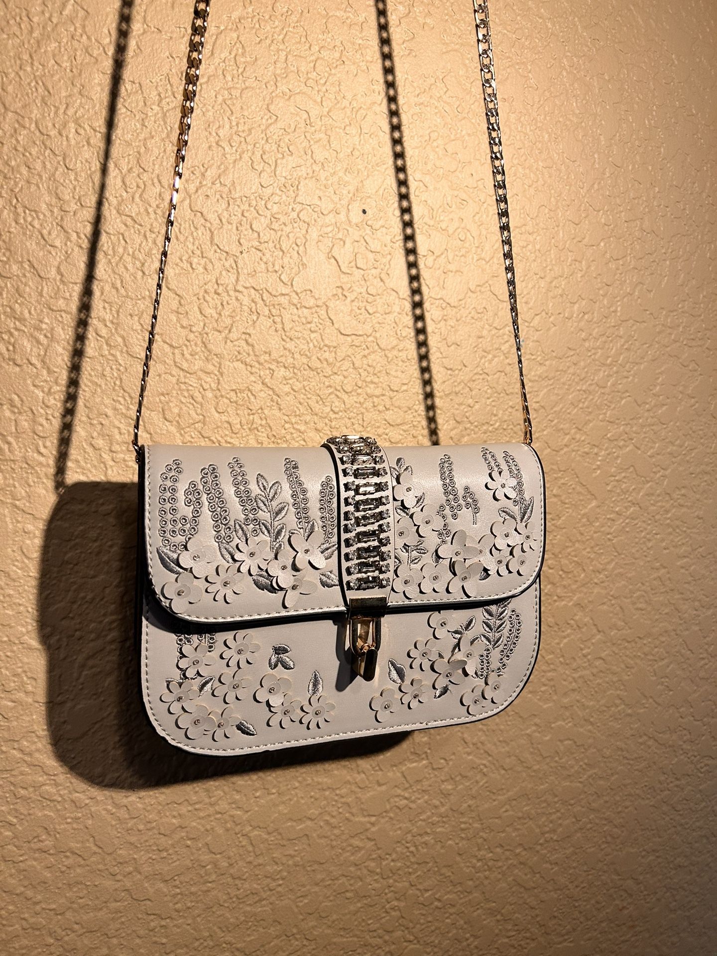 New Topshop Floral Embellished Handbag