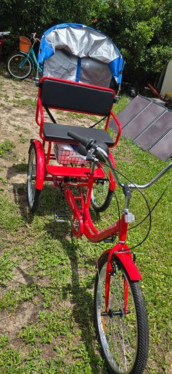 24 " Tricycle bike ,red