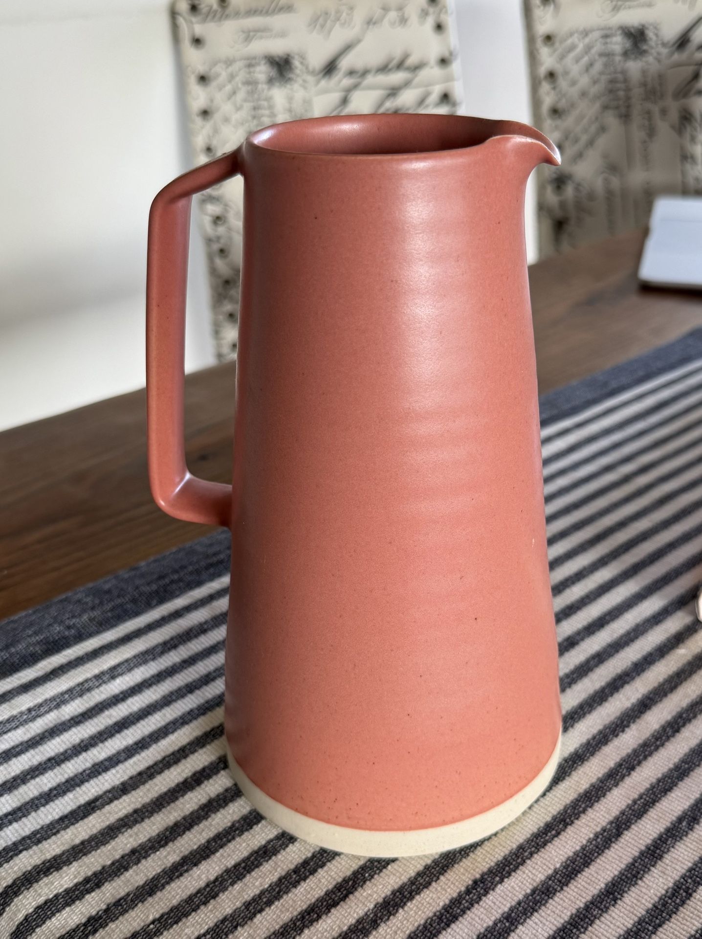 Large Pink Ceramic Jug