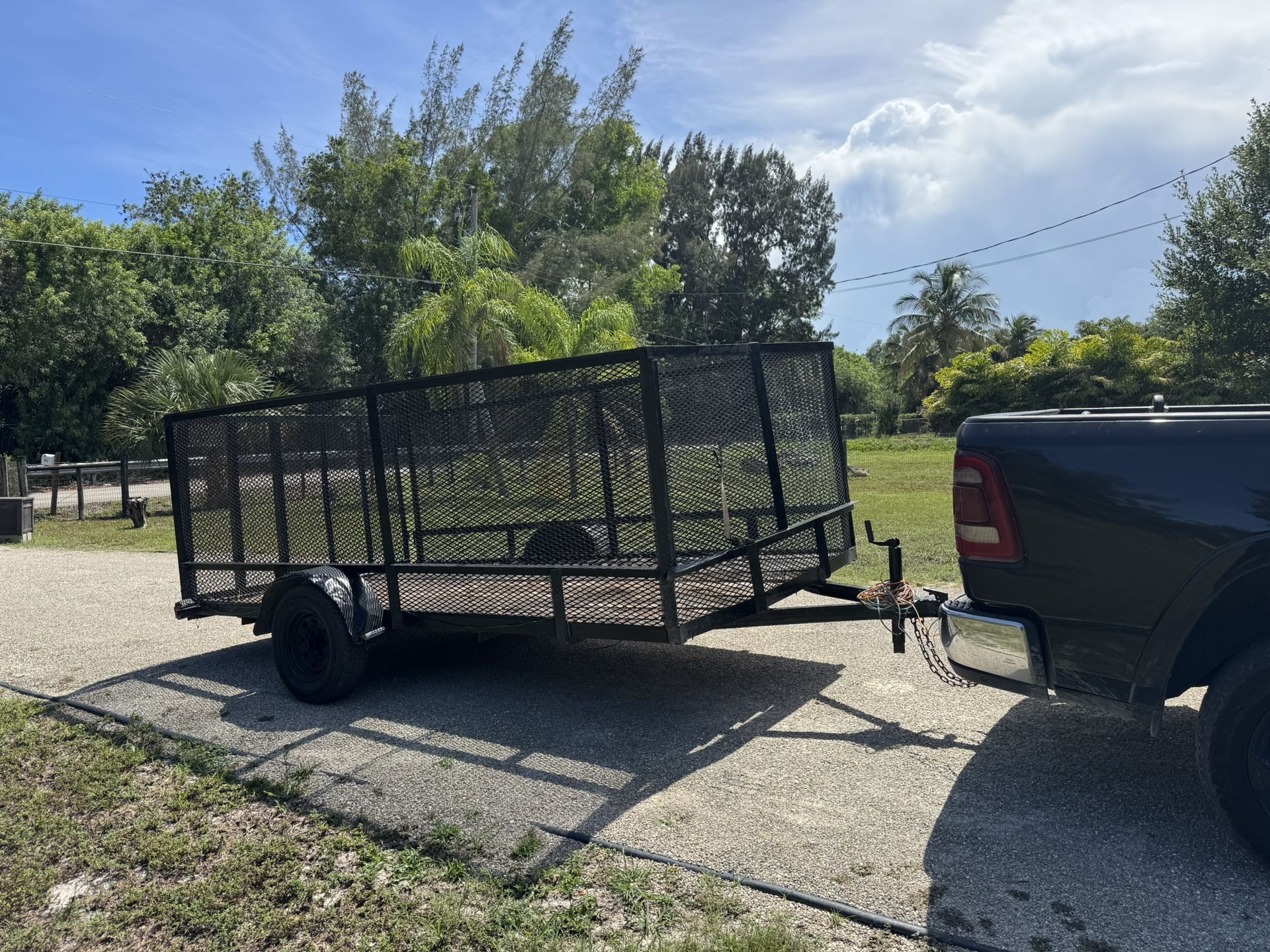 Single Axle Open 12x6x4 Trailer