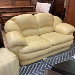 Leather Couch and loveseat