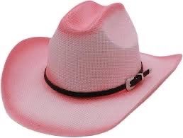 Shyanne pink kids straw cowboy hat