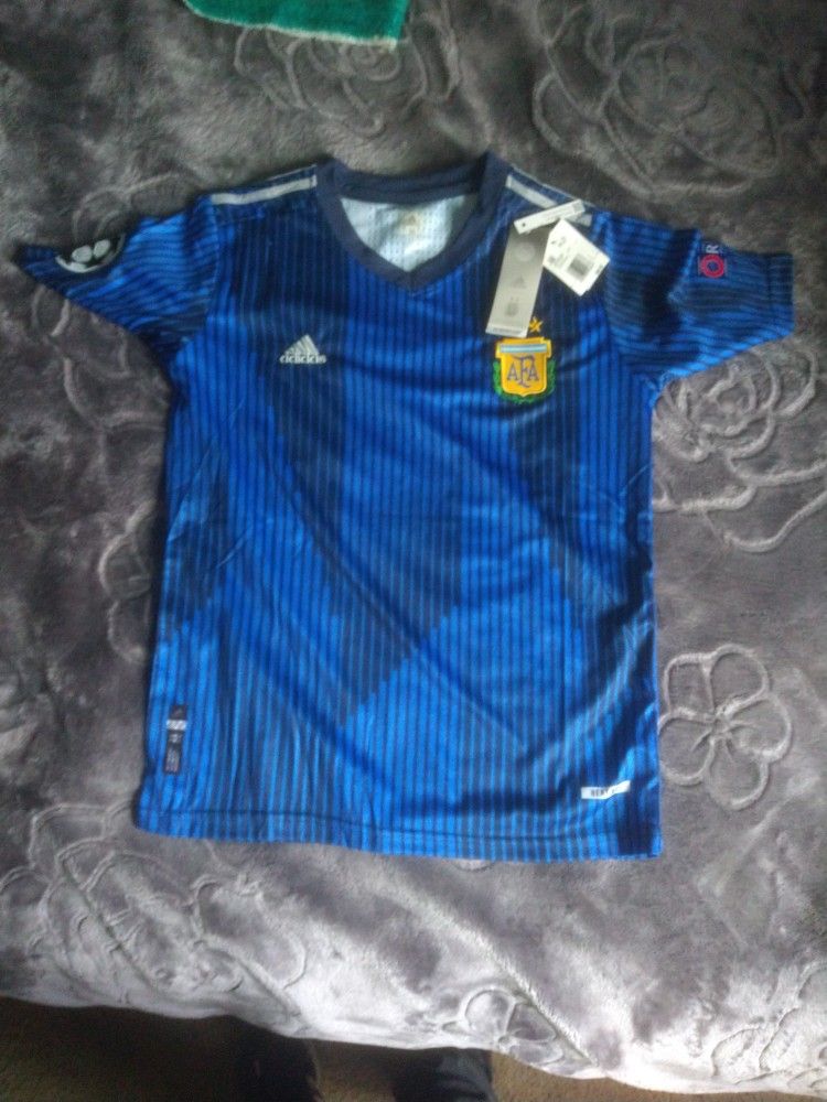 Adidas Blue Sports Shirt(Size M)