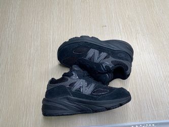 New Balance 990v6 Unisex Kids Low Top Mesh Sneakers Black Lace Up US 6 M