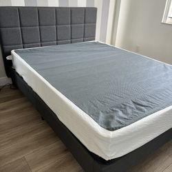 Queen Bed Frame + Box Spring $50 OBO