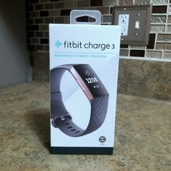Brand New Fitbit Charge 3 Fitness Tracker - Rose Gold & Silver