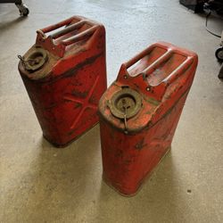 Vintage Metal Gas Cans