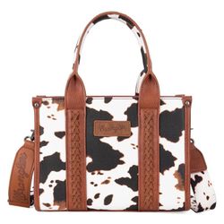 Wrangler Woman's Cow Print Tote Bag