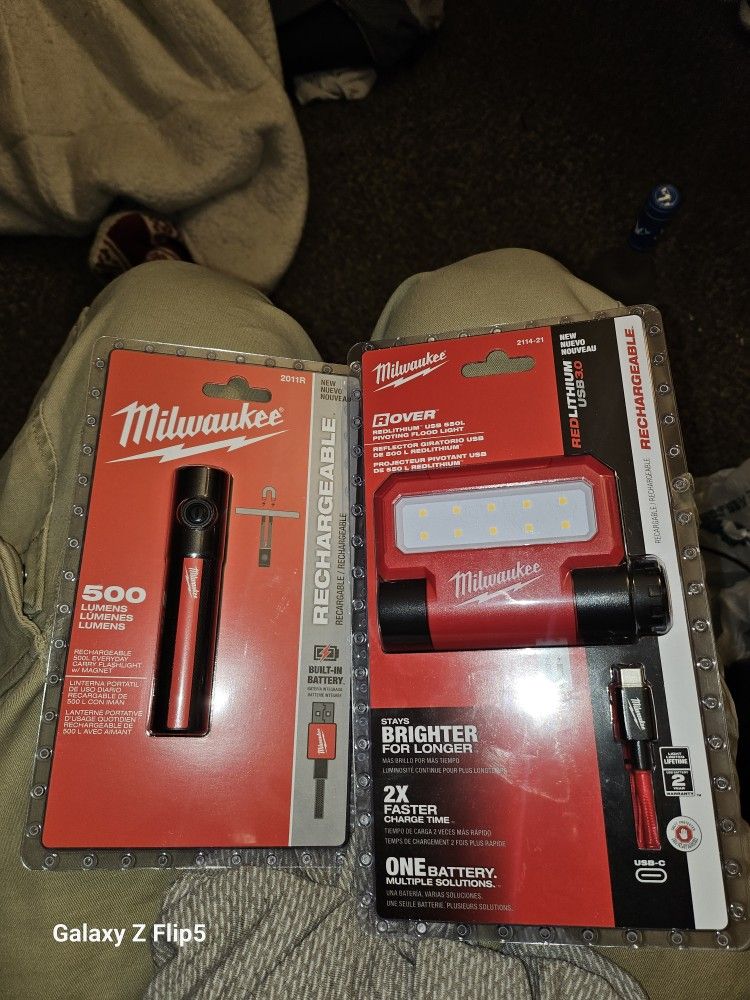Milwaukee Rechargeable Lights