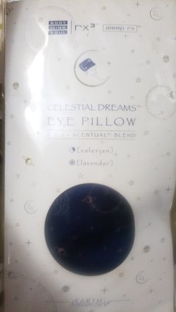 Celestial Dreams Lavender Eye Pillow with Flax seed, Valerian & Lavender. Washable. Refillable. Brand new in package