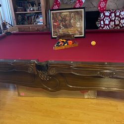 1980 Orleans By Brunswick Pool Table | 8 1/2 Feet x 5 Feet