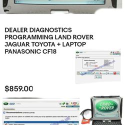 Car Programer Dealership Software Its  A Panasonic Tough Book For Jaguar Land Rover 