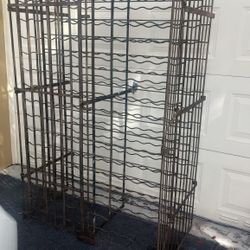 Antique Steel French Wine Cage 300 Bottles 