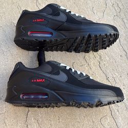 New Nike air max 90 black red bred shoes Men’s 9.5