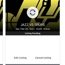 Utah Jazz Tickets 2/25/23 San Antonio Spurs