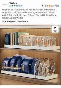 Expandable Pots and Pans Organizer