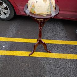 Replogle World Floor Globe 12” Standing Globe Bombay Company World Classic Vtg