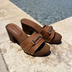 Italian Leather Platform Sandals From Italy 