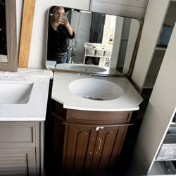 We have different new bathroom vanities at good prices.