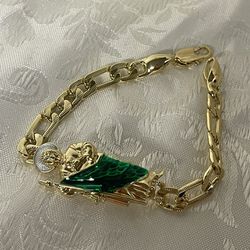 14k Gold Filled Saint Jude Men’s Bracelet 8.5 Inches 