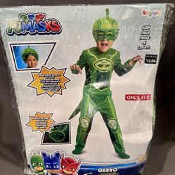 BRAND NEW PJ MASKS GECKO GEKKO COSTUME - Halloween - SIZE 3T-4T
