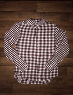 Men's Burberry Brit slim plaid button up shirt Medium