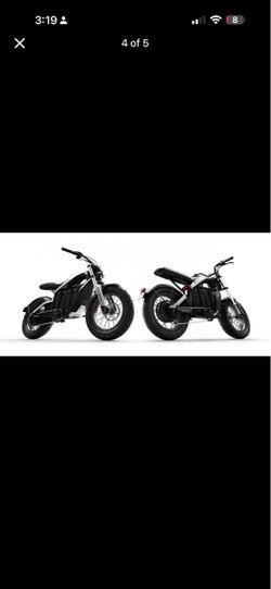 Electric Motorcycle Black Retro Style