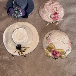 Vintage Hat Christmas Ornaments 