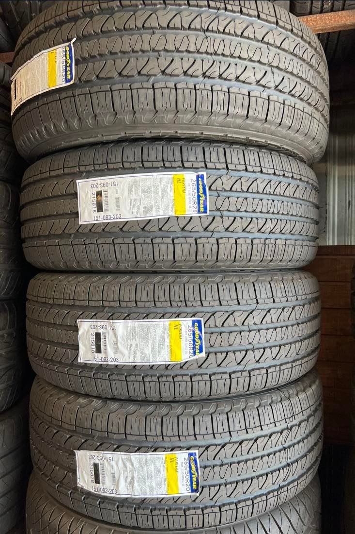 265/50/20 GOODYEAR FORTERA SET OF BRAND NEW TIRES LLANTAS NUEVAS