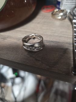 Two White Gold Rings.  14 K Over 2 Karat In Stones. Diamonds. 