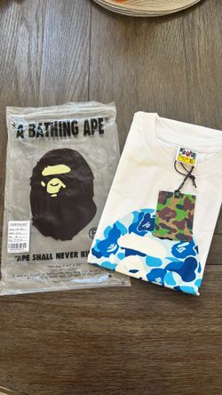 Blue bathing ape shirt