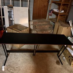 Long Black Collectors Desk