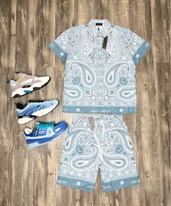 Amiri Shirt And Shorts With Dior, Or Louis Vuitton Shoe Brand New With Box And Dust Cover