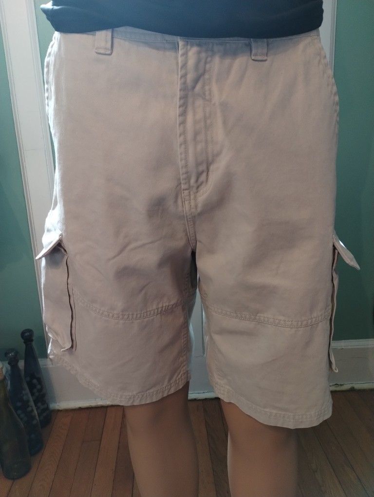 Faded Glory Beige Mens Size 36 Shorts