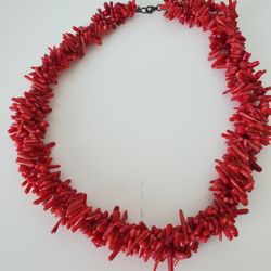 Real Coral Necklace, Hand Made